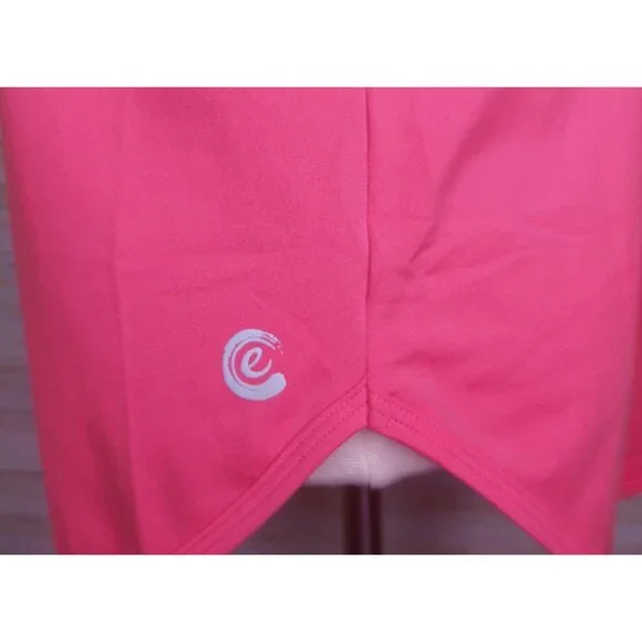 Calme By Johnny Was Womens Effect Draped Racer Back Tank Coral Pink Size Small - Picture 8 of 10